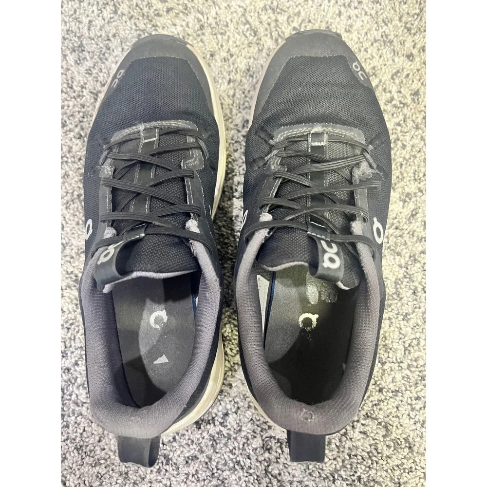 On Running Cloudsurfer CloudTec Phase Black White Kids 4 Athletic Sneakers Shoes